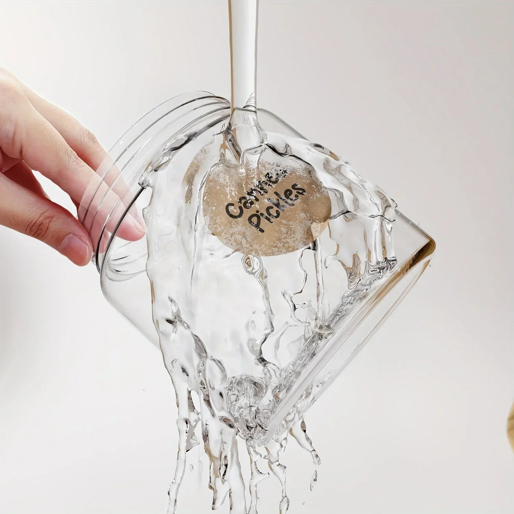 500 pcs 1 roll Kraft Dissolvable Mason Jar Labels Dissolvable Food Labels for Containers Jam Homemade Canning Jar Stickers